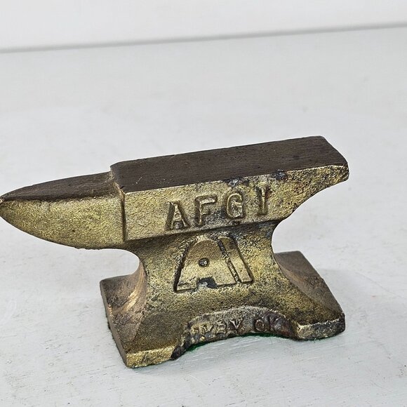 Miniature Antique Anvil Oklahoma Steel Castings Tulsa Advertising Sales Sample - Picture 7 of 8